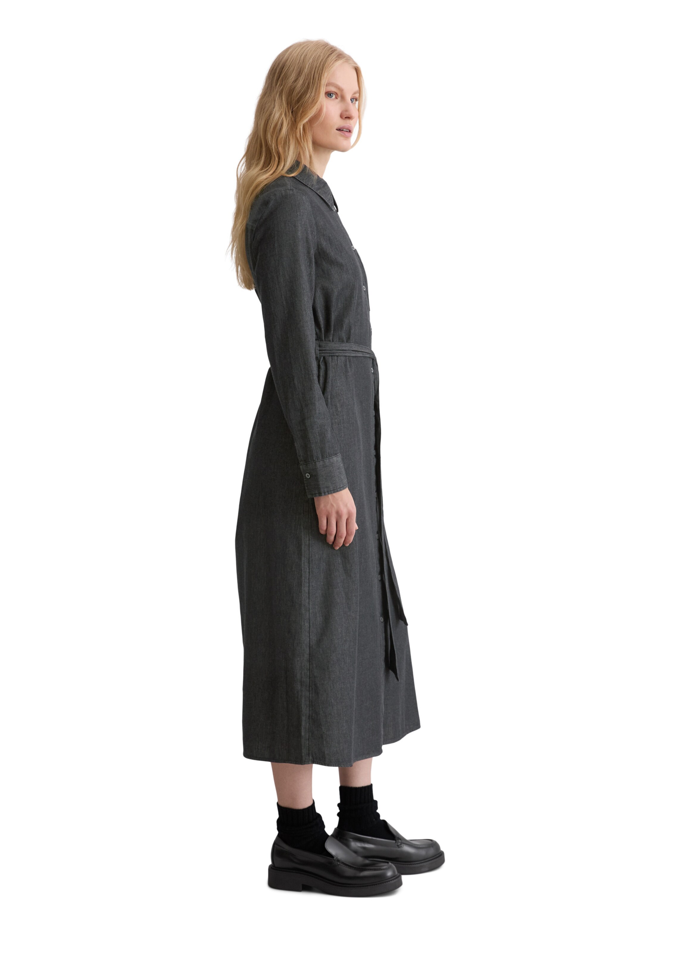 Marc O'Polo Shirt dress in Grey