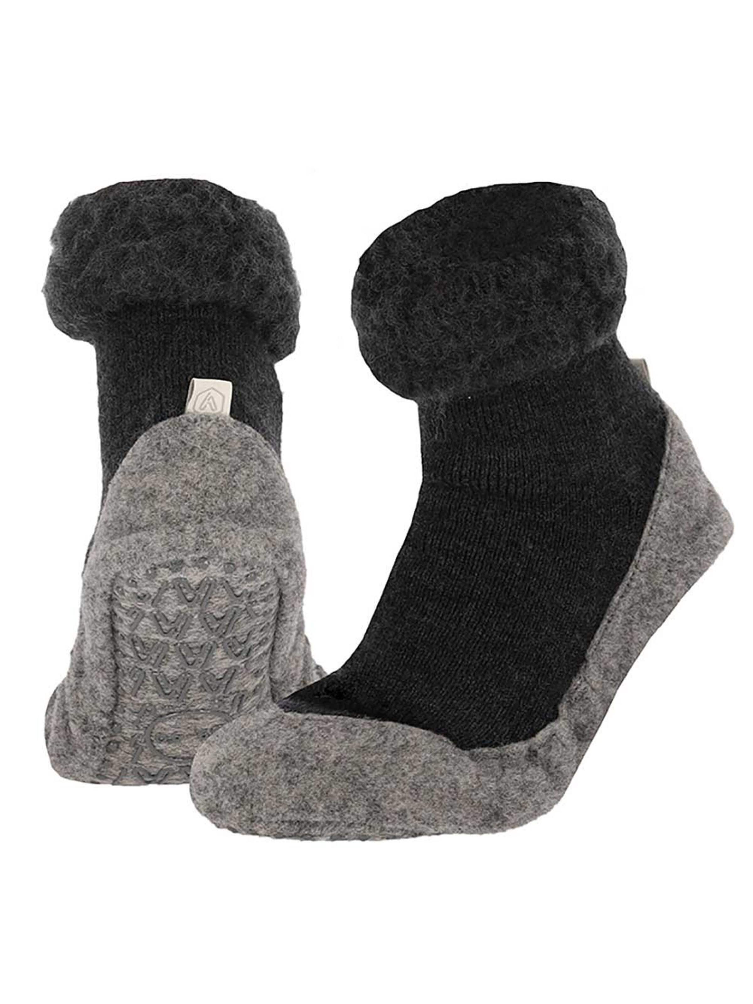 Apollo Socks 'Unisex Non-Slip Slipper Sock' in Grey: front