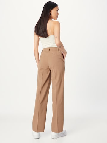 Libertine-Libertine Regular Trousers with creases 'Flaw' in Brown