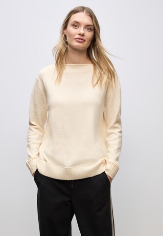 STREET ONE Sweater in Beige: front