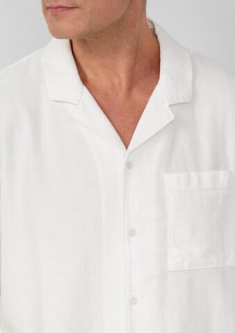 s.Oliver Men Tall Sizes Regular fit Button Up Shirt in White