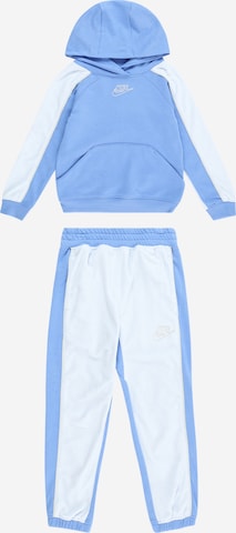 Blue and white nike sweatsuit best sale