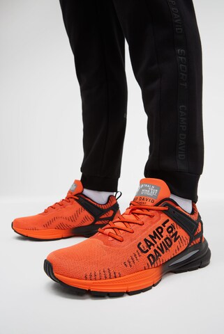 CAMP DAVID Sneakers in Orange: front