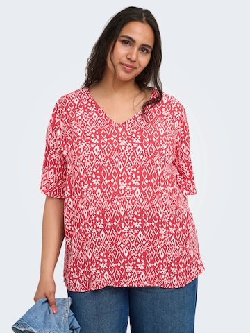 ONLY Carmakoma Blouse 'CARVIWI' in Red: front