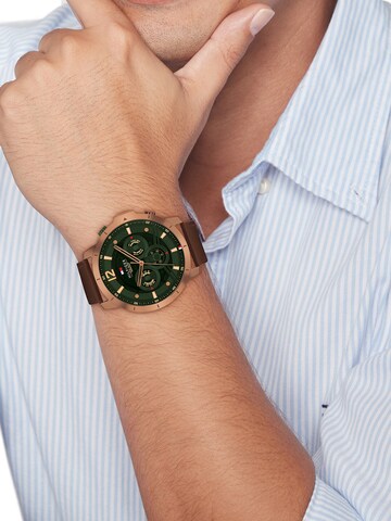 Orologio analogico 'LUCA' di TOMMY HILFIGER in marrone: frontale