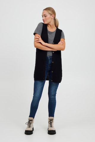 Oxmo Vest 'OXHEIDI' in Black: front