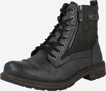 MUSTANG Lace-Up Boots in Grey: front