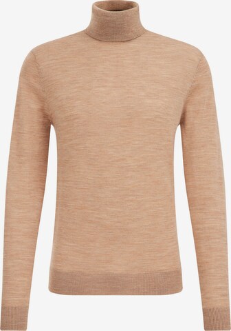 WE Fashion Sweater in Brown: front