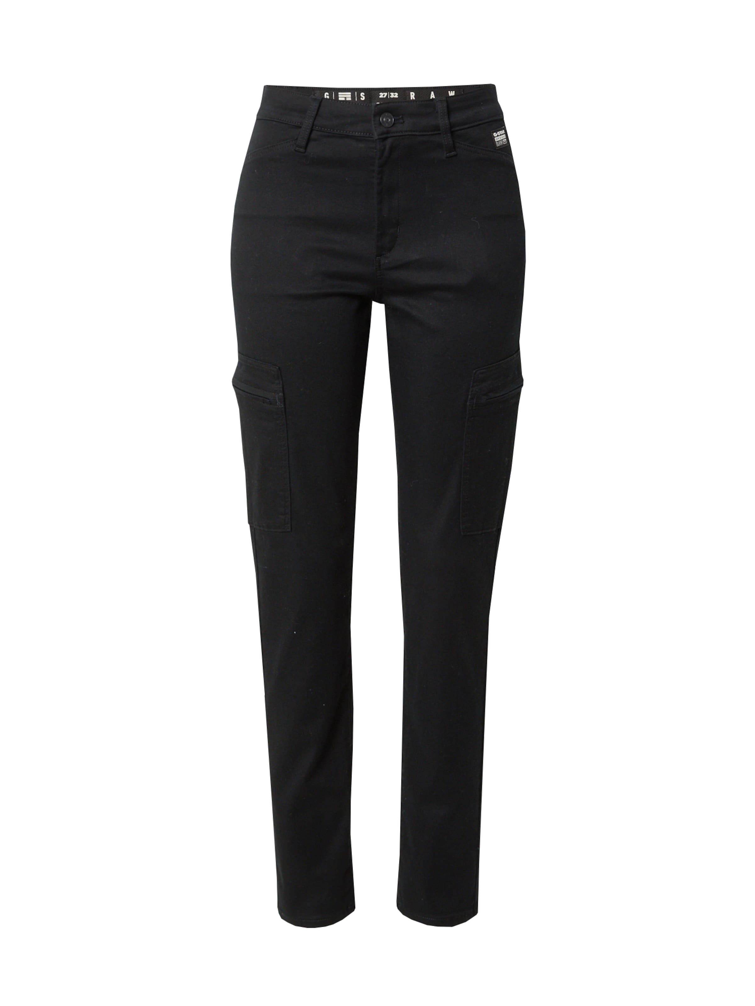 G-STAR Skinny Kargo hlače | črna barva: sprednja stran