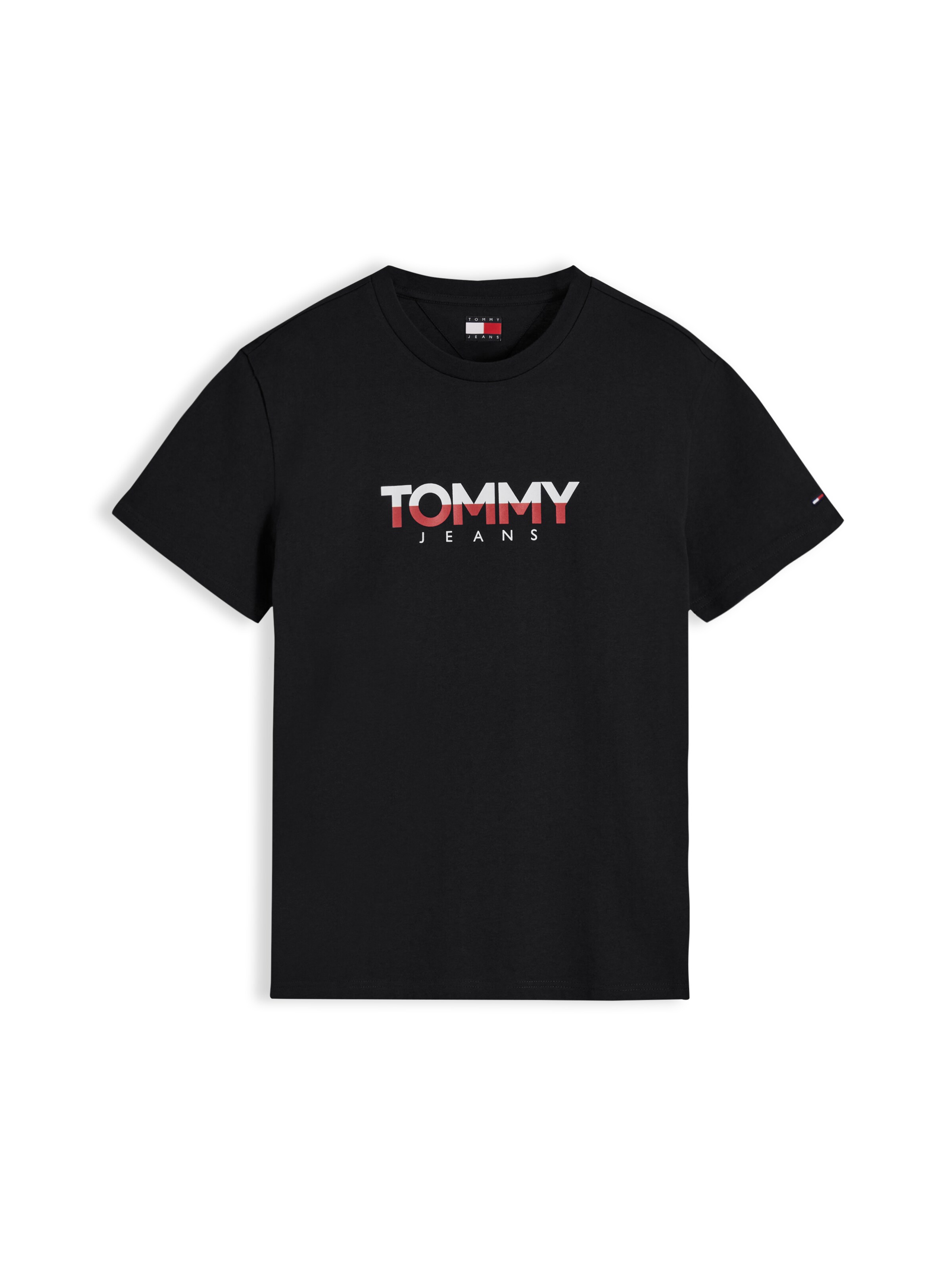 Tommy JeansMajica 'DNA' - crna boja: prednji dio