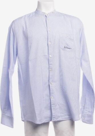 Luis Trenker Button Up Shirt in XL in Blue: front