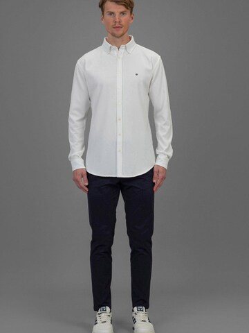 Laurent Vergne Slim fit Button Up Shirt 'Laurent Vergne - Cahors - Shirt' in White