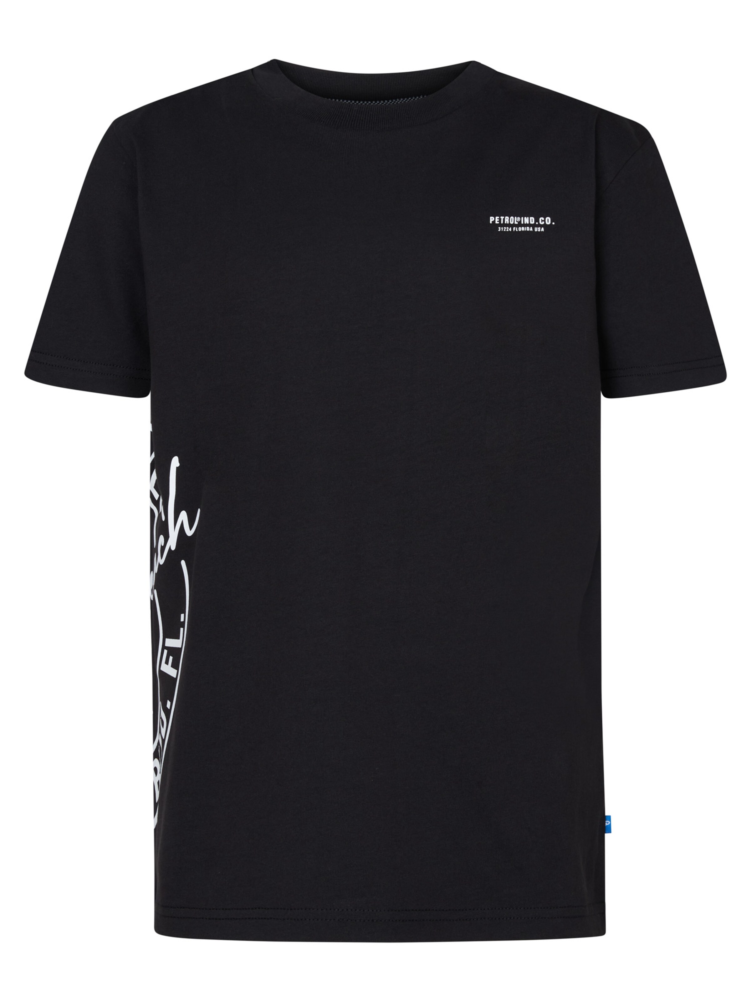 Petrol Industries Футболка 'Oceangrove' в Черный: спереди