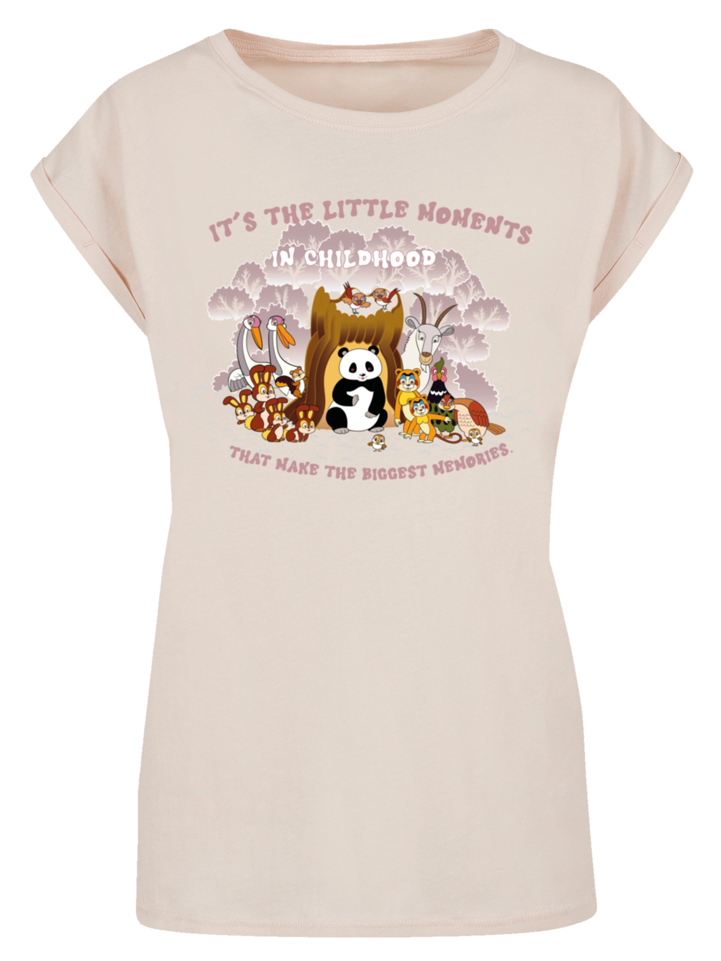 F4NT4STIC Shirt 'Heroes of Childhood Tao Tao Childhood Memories' in Beige: Vorderseite