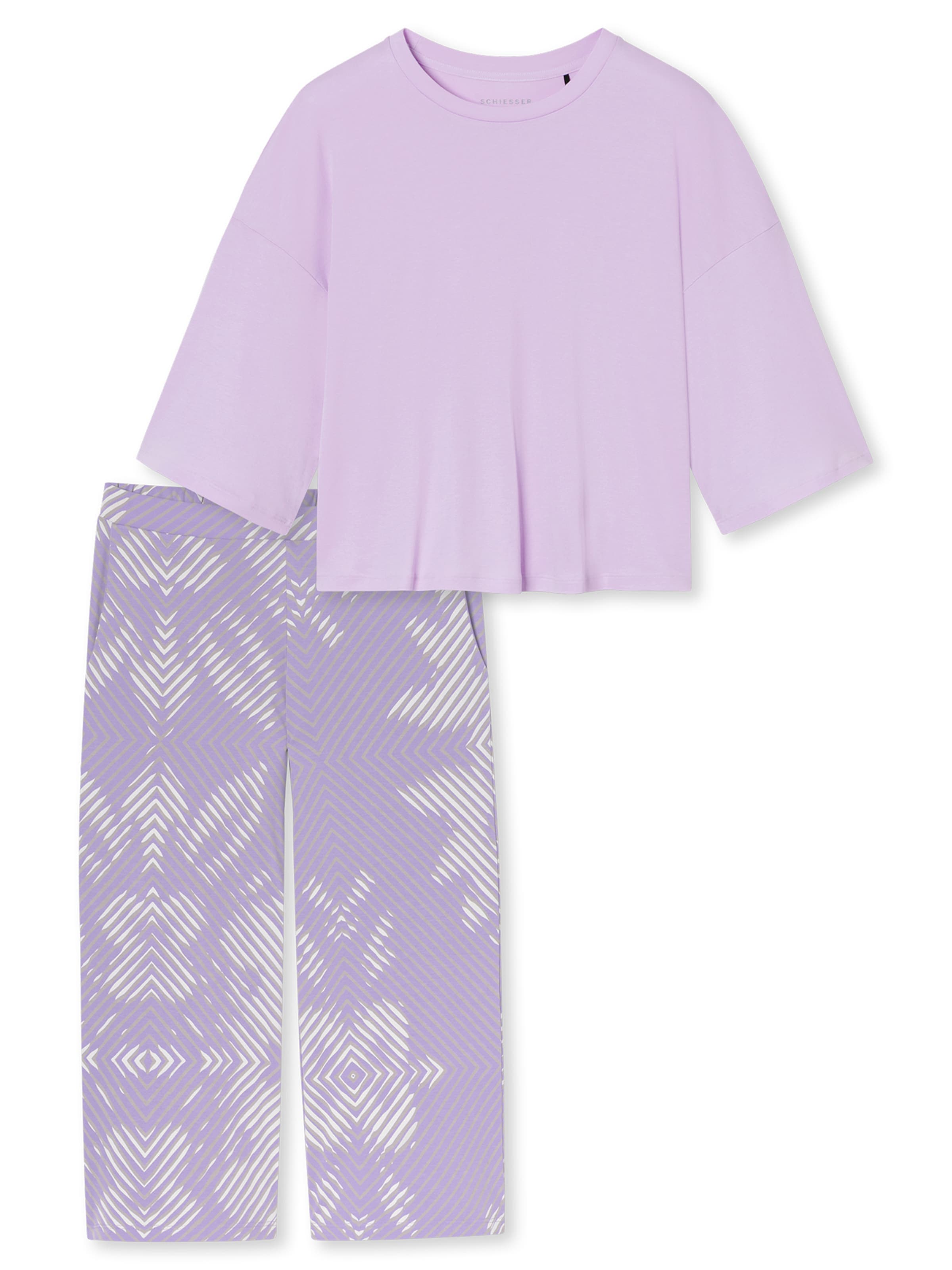 SCHIESSER Pyjama ' Modern Nightwear ' in S in de kleur Sering / Orchidee, Productweergave