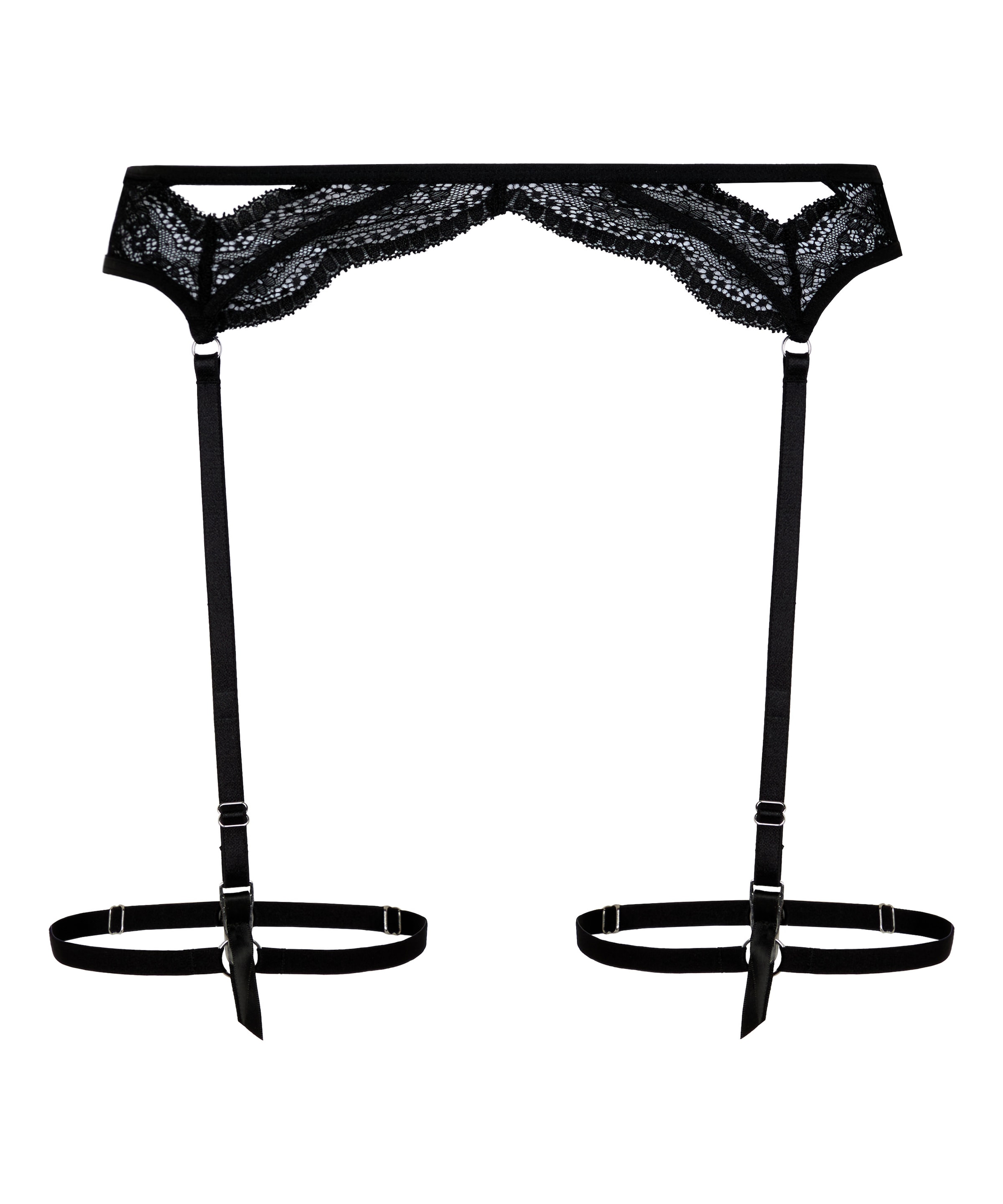 Hunkemöller Jarretels in Zwart: voorkant