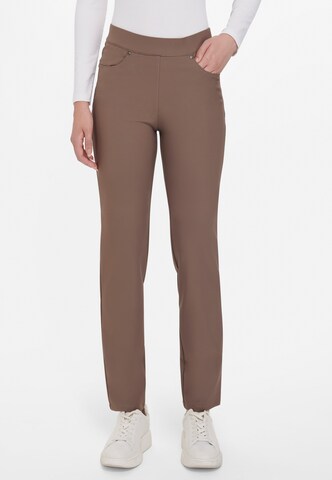 Peter Hahn Regular Broek in Beige: voorkant