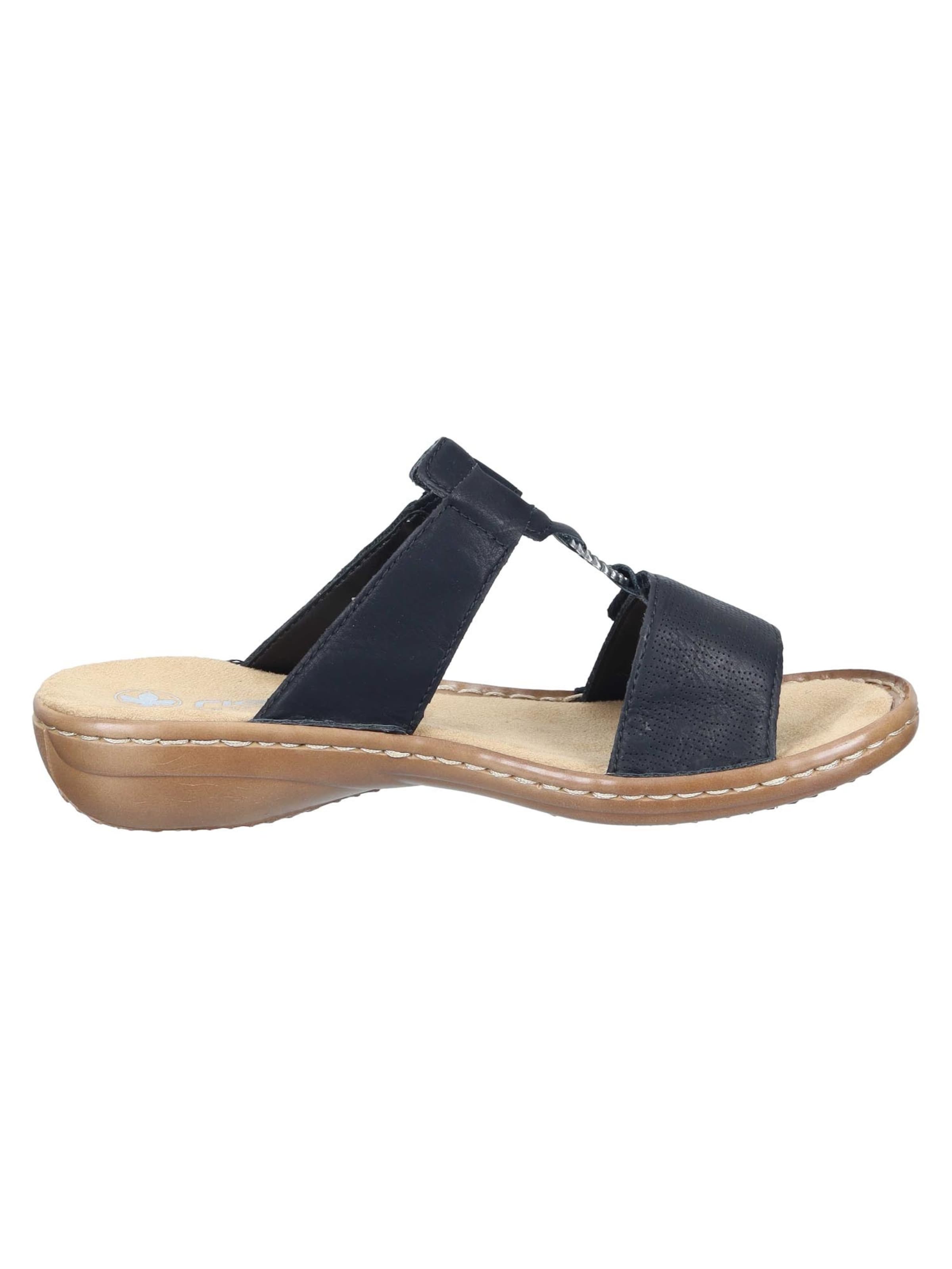 Rieker Pantolette 'Basic'‌‌‌‌‌‌‌‌ in Schwarz