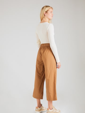 Wide leg Pantaloni di s.Oliver in marrone