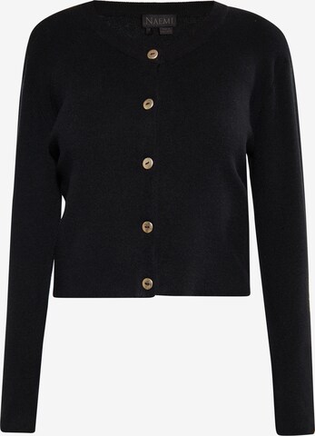 NAEMI Knit Cardigan in Black: front