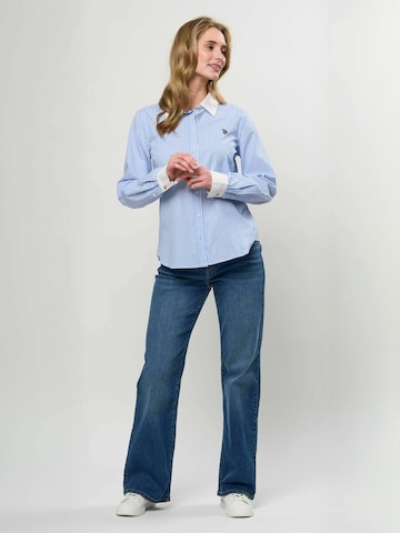 T-shirt ' UWLalla ' U.S. POLO ASSN. en bleu : devant