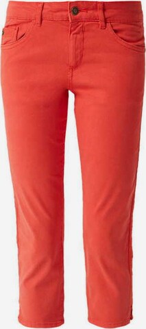 s.Oliver Skinny Jeans in Rood: voorkant