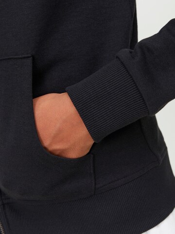 Jack & Jones Junior Zip-Up Hoodie in Black