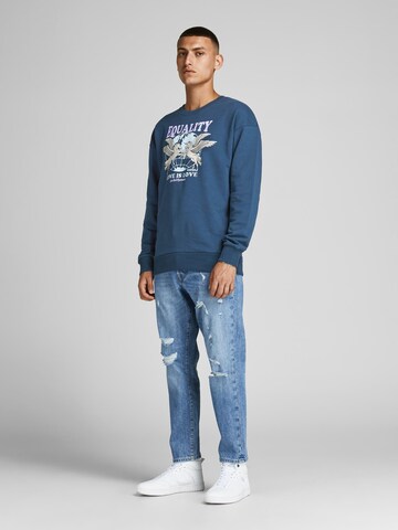 Sweat-shirt 'Equality' JACK & JONES en bleu