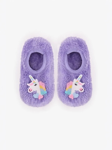 Penti Socken 'PENTI Mädchen Unicorn Pastels Haussocken'‌ in Lila: Vorderseite