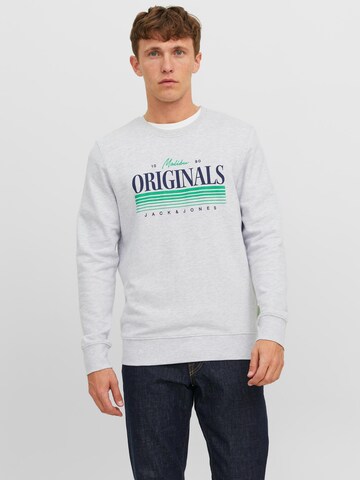 JACK & JONES Sweatshirt 'Palma' in Grey: front