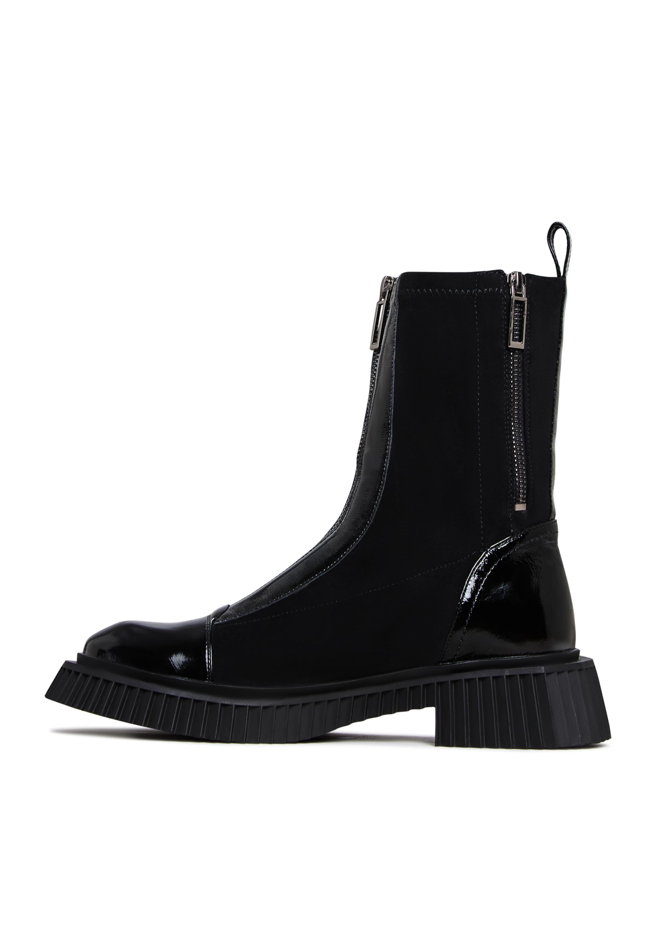 CESARE GASPARI Bootie in Black: front