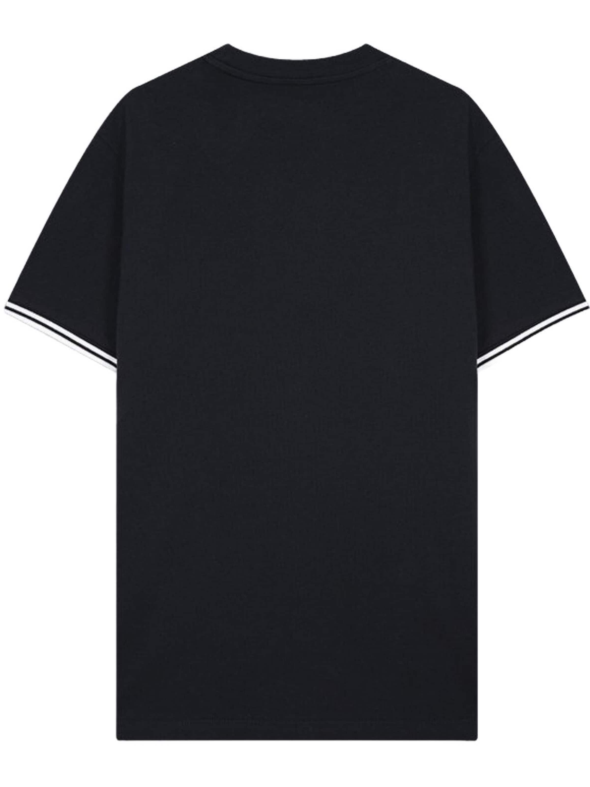 LTB Jeans - Camiseta 'LTB Jeans T-Shirt mit kontrastierenden Piqué-Details' en negro