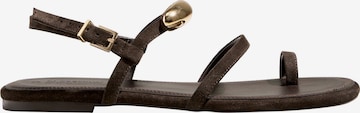 Next Босоножки с ремешком в Коричневый: спереди