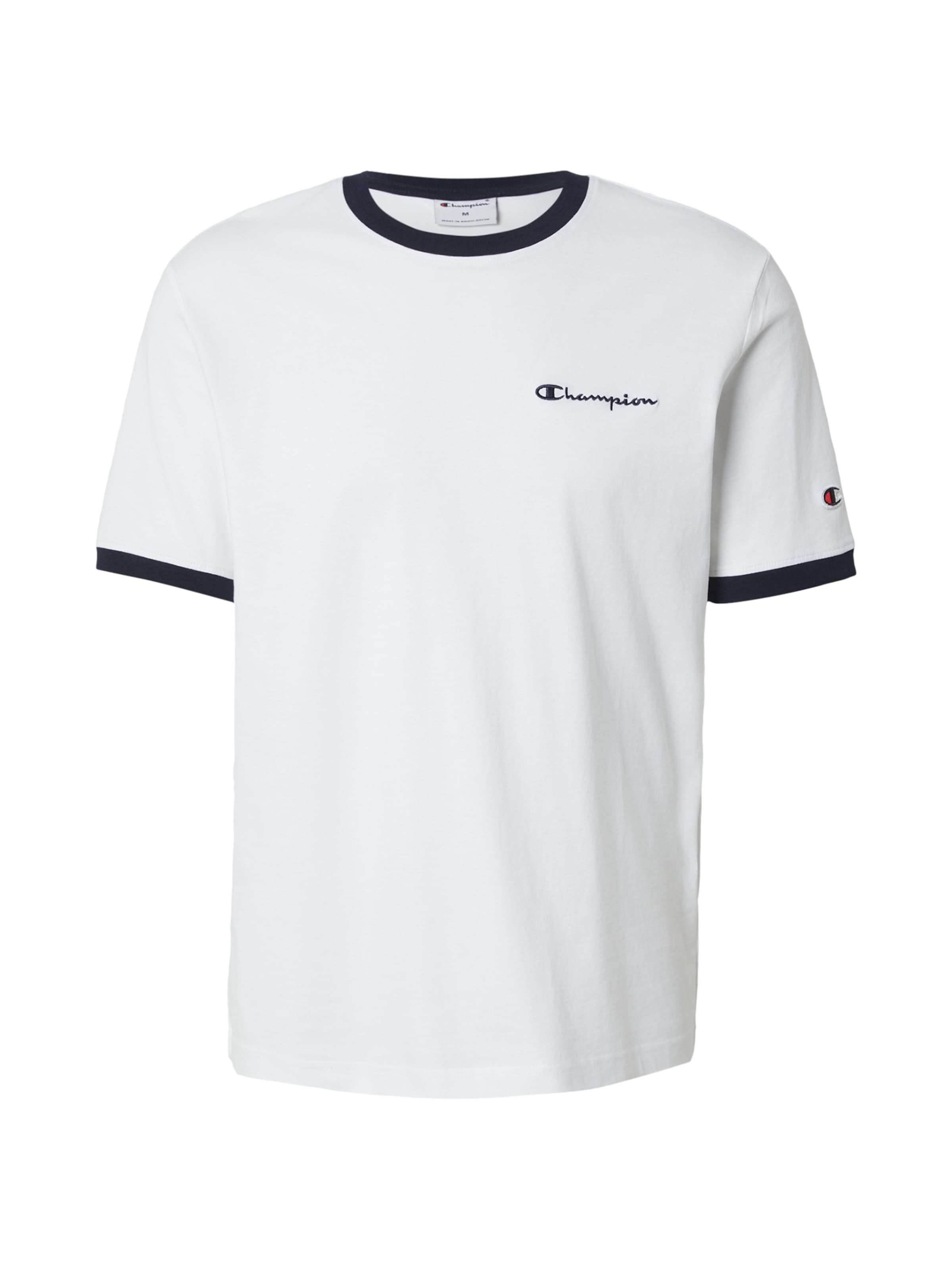 balta Champion Authentic Athletic Apparel Marškinėliai: priekis