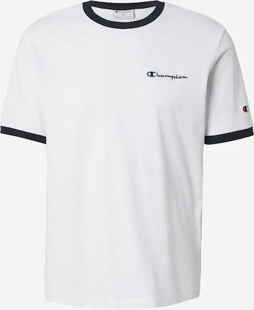 balta Champion Authentic Athletic Apparel Marškinėliai: priekis