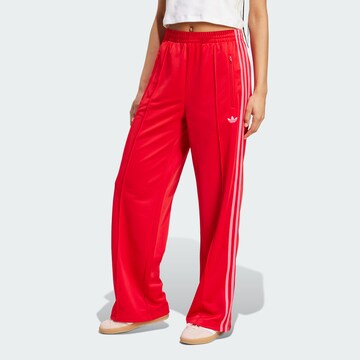 ADIDAS ORIGINALS Wide leg Sports trousers 'Adicolor Classic Firebird' in Red: front