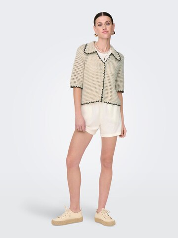 ONLY Gebreid vest 'ONLLucie' in Beige
