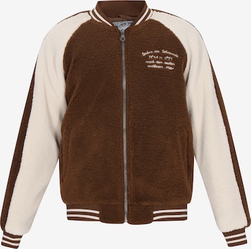 Veste mi-saison DreiMaster Vintage en marron : devant