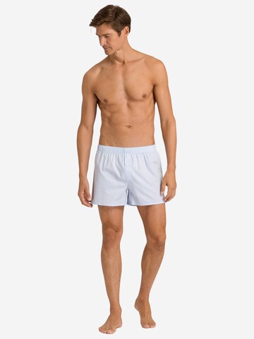 Hanro Boxershorts 'Fancy Woven' in Blauw