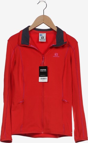 SALOMON Sweatshirt & Zip-Up Hoodie in XS in Red: front