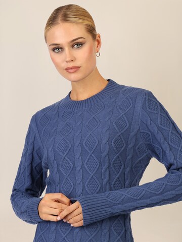 APART Knitted dress in Blue