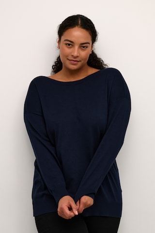KAFFE CURVE Sweater 'Malanu' in Blue: front