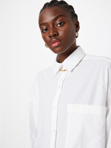 WEEKDAY Bluza | bela barva