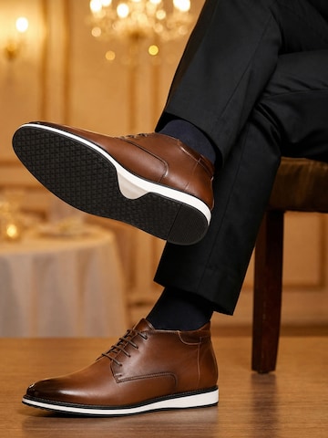 ALLTHEMEN Lace-Up Shoes 'Schutz' in Brown