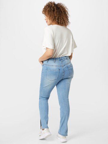 Zizzi Slimfit Jeans 'Jida' in Blau