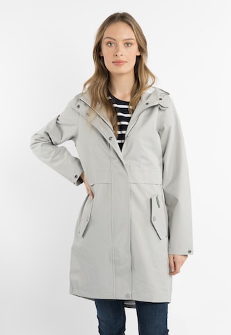 Schmuddelwedda Raincoat in Grey: front