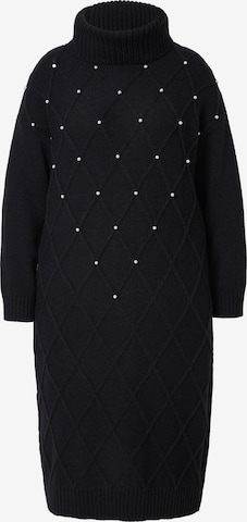 MIAMODA Gebreide jurk in Zwart: voorkant