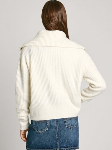 Pepe Jeans Gebreid vest 'IRMA' in Wit
