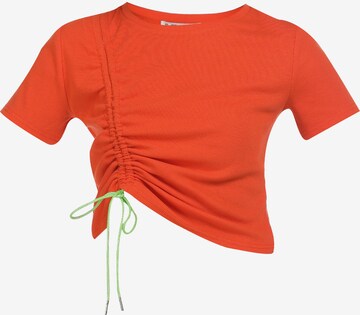 T-shirt fonctionnel myMo ATHLSR en orange : devant