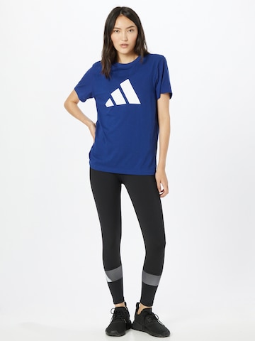 ADIDAS PERFORMANCE - Camiseta funcional en azul